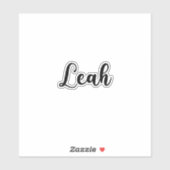 Leah Name - handgeschreven kalligrafie Sticker (Vel)