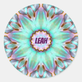 LEAH ~ Personalized Paua Shell Sticker ~