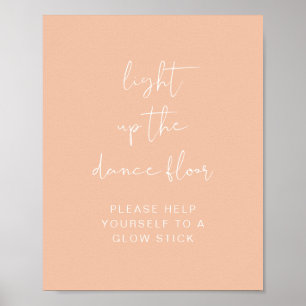 LEAH Vibrant licht op de Dans Floor Glow Stick Poster