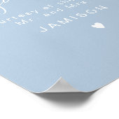 LEAH Vibrant pasta Dusty Blue Wedding Cigar Bar Poster (Hoek)