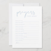 LEAH Vibrant Pastel Blue Prières pour la carte béb (Devant)