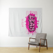 Leah Your Graffiti Name Backdrop Foto-Gelegenheid Wandkleed (In Situ (horizontaal))
