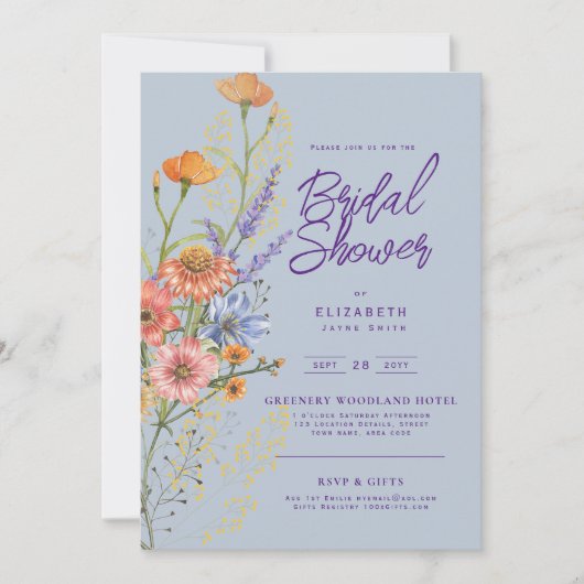 LeahG Boho Floral Spring Summer Flower Show Kaart (Voorkant)