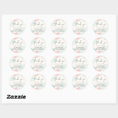 LeahG BUDGET Abstract Zee Kleuren Trouw Suite Ronde Sticker (Vel)
