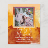 LeahG BUDGET PHOTO Épargnez les Dates Feuilles Aqu (Devant)