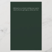 LeahG BUDGET Save The Date Groene krans Modern (Achterkant)