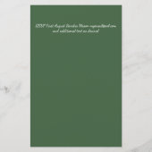 LeahG BUDGET Save The Date Groene krans Modern (Achterkant)