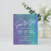 LeahG BUDGET Save The Date Paars Teal (Staand voorkant)