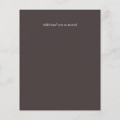 LeahG BUDGET Snowy Mountain Wedding Invite (Achterkant)