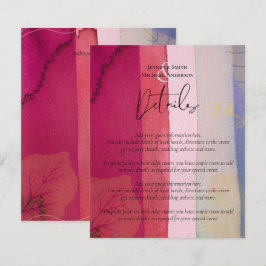 LeahG BUDGET Trouw Berry Rood Paarse Waterverf