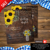 LeahG Budget Wedding RecEPTION Rustic Sunflower