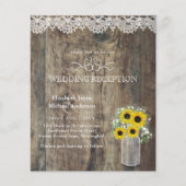LeahG Budget Wedding RecEPTION Rustic Sunflower (Voorkant)