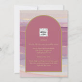 LeahG Dusty Rose Lavender Gold Wedding Invitation (Dos)