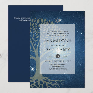 LeahG Elegant Chic Bar Mitzvah Joodse Torah Chic Kaart