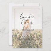 LeahG Emerald Forest Green Wedding INVITE Kaart (Voorkant)