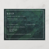 LeahG Emerald Green Feuilles de mariage Invitation (Devant)