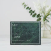 LeahG Emerald Green Feuilles de mariage Invitation (Debout devant)