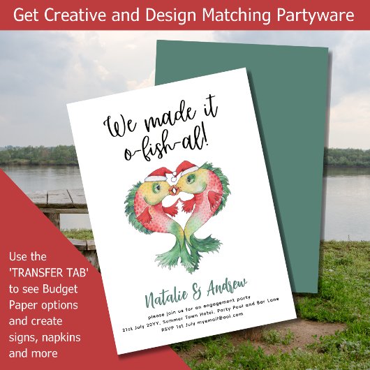 LeahG Grappige Lieve Zomer Bruidsdouche Vissen Kaart