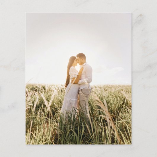 LeahG Groenery Gouden Huwelijks-uitnodiging met QR Flyer (Achterkant)