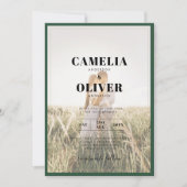 LeahG Invitation de mariage avec superposition de (Devant)