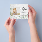 LeahG Photo Overlay GREENERY Wedding Invite Flyer (Hand)