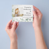 LeahG Photo Overlay GREENERY Wedding Invite Flyer (Hand)