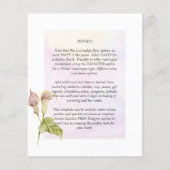 LeahG Roze Calla Lily Floral Wedding Invite Flyer (Achterkant)