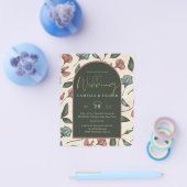 LeahG smaragdgroene terracotta gouden HERFST Bruil Flyer (Enkel)