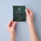 LeahG Smaragdgroene Woud Bruiloft UITNODIGING Flyer (Hand)