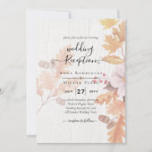 LeahG Terracotta Automne part Mariage Invitation (Devant)