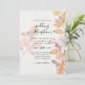 LeahG Terracotta Automne part Mariage Invitation (Debout devant)