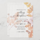 LeahG Terracotta Automne part Mariage Invitation (Devant / Derrière)