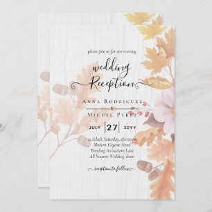 LeahG Terracotta Automne part Mariage Invitation