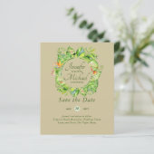 LeahG Tropical Feuilles Beach Wedding Enregistrer (Debout devant)