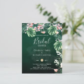 LeahG Tropical Green rose Mariage de feuille flora (Debout devant)