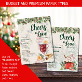 LeahG Winter Mulled Wine Bruidsfeest Trouwfeest Kaart