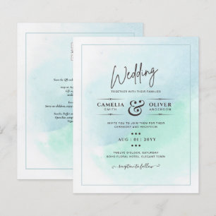 LeahG Zee Glass Turquoise Blauwgroen Blue Wedding