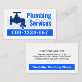 Leaking Faucet Water Waves Visitekaartje (Voorkant / Achterkant)