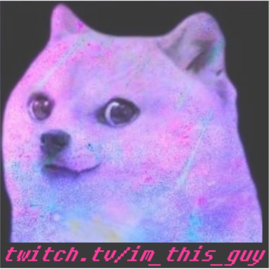 Lean Doge Sticker (Voorkant)