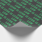 Lean is Law Fitness Personal Trainer Bodybuilding Cadeaupapier (Hoek)