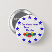 Lean Mean Bocce Machine Ronde Button 5,7 Cm (Voorkant /achterkant)