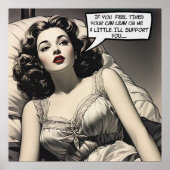 Lean On Me Romance Comic Poster uit de jaren vijft (Voorkant)