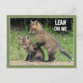 Lean on me Text Briefkaart (Voorkant)