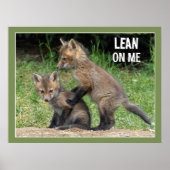 Lean on me Text Poster (Voorkant)
