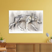 Lean Pup Canvas Afdruk (Insitu (Woonkamer))