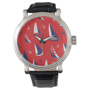 Lean Sailboat Pattern Horloge