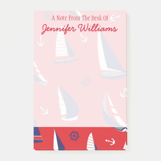 Lean Sailboat Pattern | Jouw namen toevoegen Post-it® Notes (Voorkant)