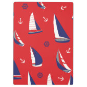 Lean Sailboat Pattern Klembord (Achterkant)