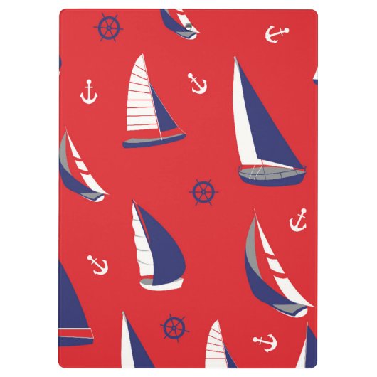 Lean Sailboat Pattern Klembord (Achterkant)