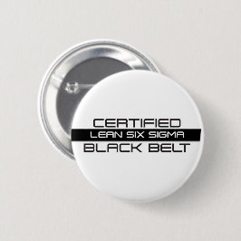 Lean Six Sigma Black Belt Ronde Button 5,7 Cm